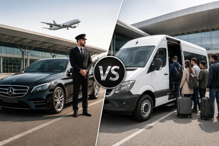 Airport Chauffeur vs Airport Shuttle: